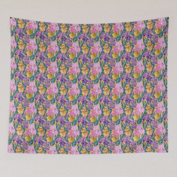 Item preview, Québec Blue Flag Iris Floral Pattern designed and sold by MindFulStudios.