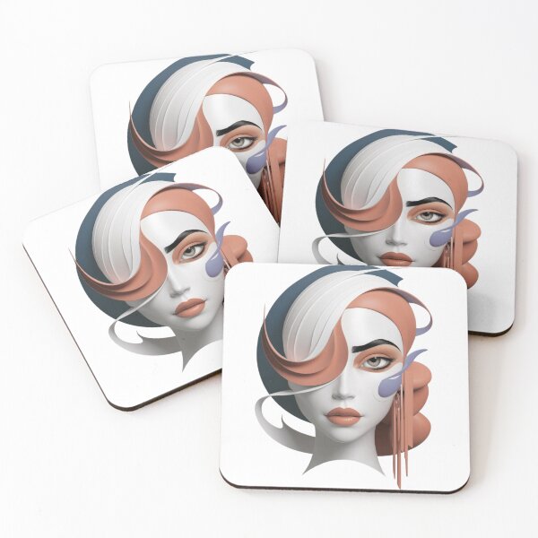 Item preview, Minimalist Female Face Illustration - PEACH FUZZ 2024 designed and sold by piketo.