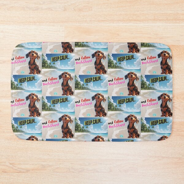 Item preview, Dachshund for You to Follow and Keep Calm designed and sold by FreeStyleTrend.