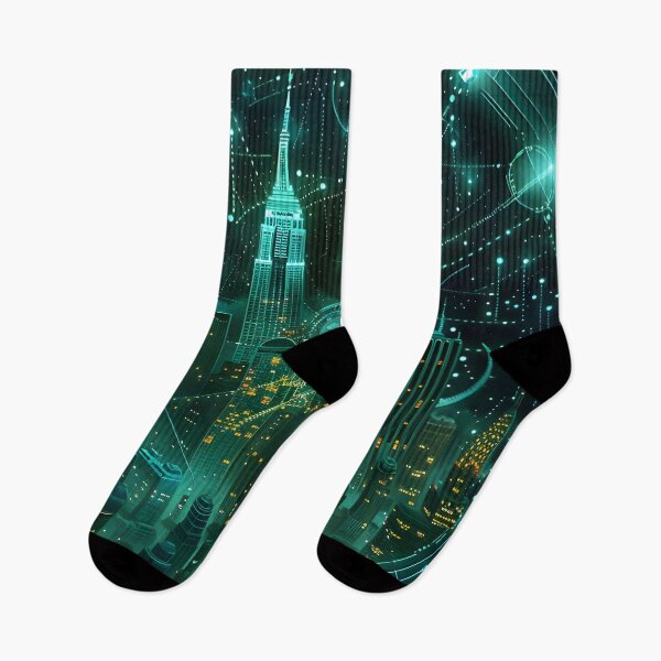 Item preview, Neon Spirograph Cyberpunk Metropolis designed and sold by AI-Only Creations.