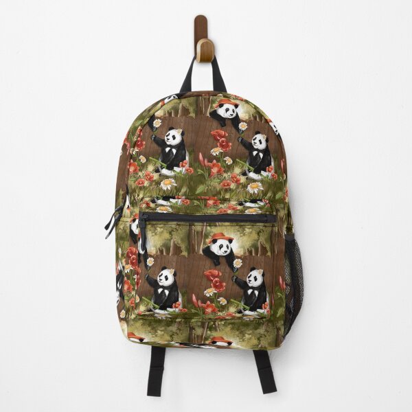 Item preview, Adorable Pandas Exchanging Flowers: A Heartwarming Moment Captured designed and sold by Pandositive.