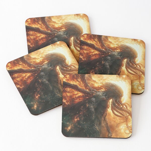 Item preview, Cthulhu tearing apart space-time fabrics designed and sold by deep-prompt.