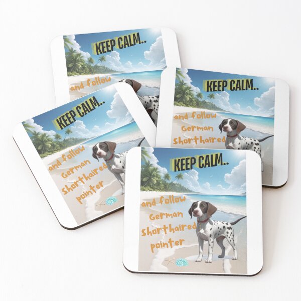 Item preview, Cute German Pointer for You to Follow and Keep Calm designed and sold by FreeStyleTrend.