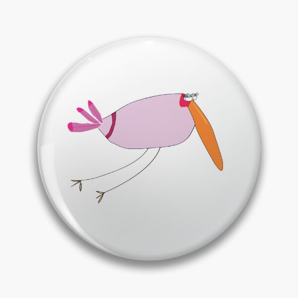 Item preview, Pink cartoon bird designed and sold by Art by Stiff.