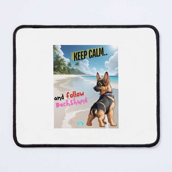 Item preview, Cute German Shepherd for You to Follow and Keep Calm designed and sold by FreeStyleTrend.