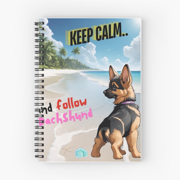 Item preview, Cute German Shepherd for You to Follow and Keep Calm designed and sold by FreeStyleTrend.