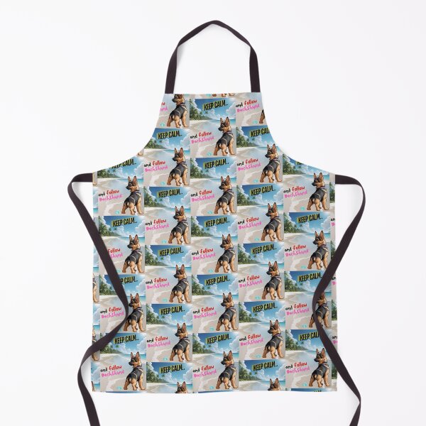 Item preview, Cute German Shepherd for You to Follow and Keep Calm designed and sold by FreeStyleTrend.