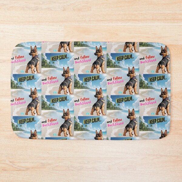 Item preview, Cute German Shepherd for You to Follow and Keep Calm designed and sold by FreeStyleTrend.