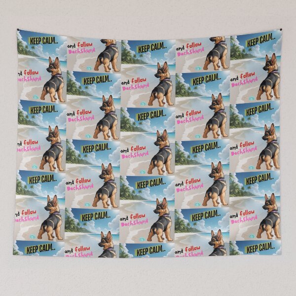 Item preview, Cute German Shepherd for You to Follow and Keep Calm designed and sold by FreeStyleTrend.