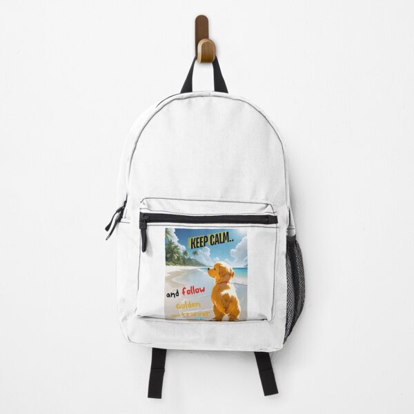 Item preview, Cute Golden Retriever for You to Follow and Keep Calm designed and sold by FreeStyleTrend.