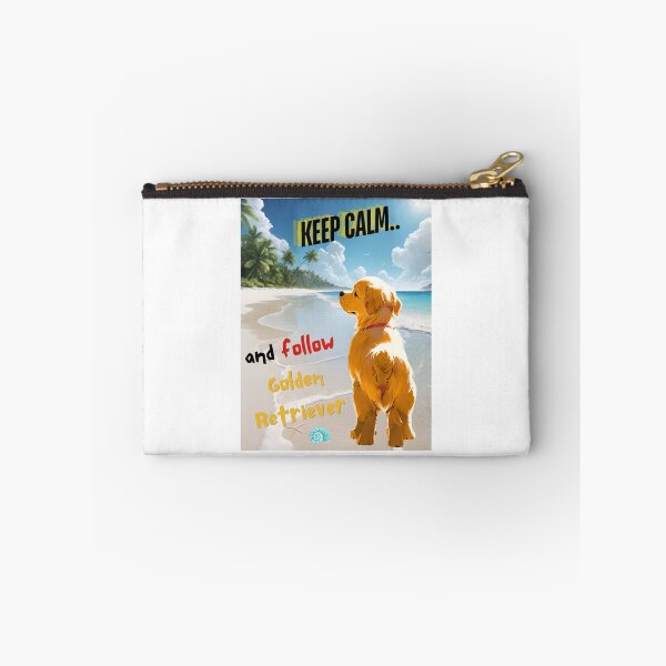 Item preview, Cute Golden Retriever for You to Follow and Keep Calm designed and sold by FreeStyleTrend.