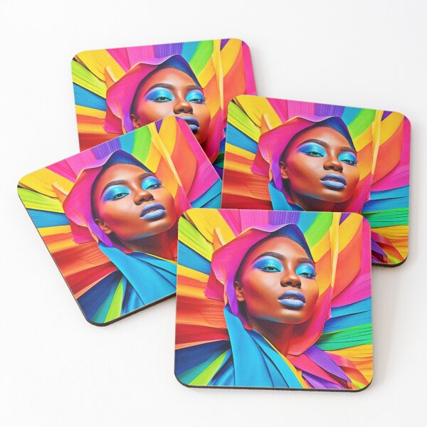 Item preview, Rainbow Woman Digital Artwork designed and sold by Health And Fitness Posts e-Store.