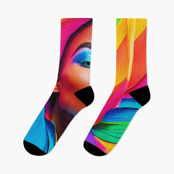 Item preview, Rainbow Woman Digital Artwork designed and sold by Health And Fitness Posts e-Store.