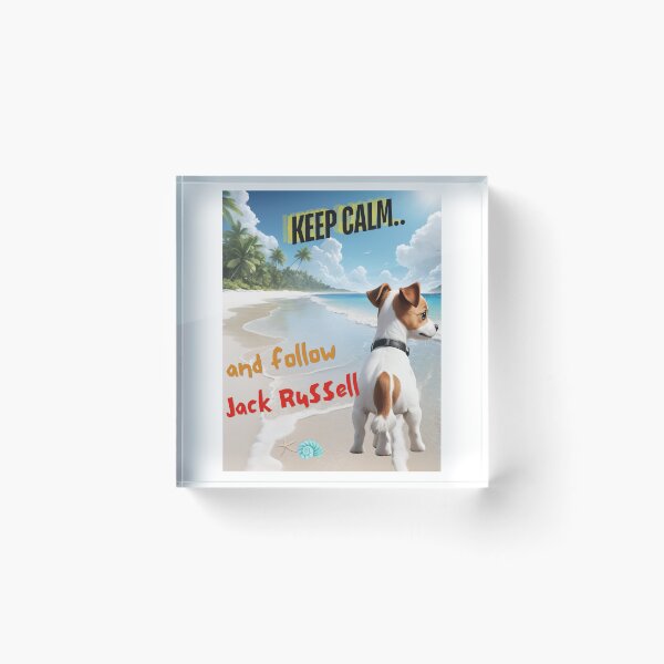 Item preview, Cute Jack Russell for You to Follow and Keep Calm designed and sold by FreeStyleTrend.