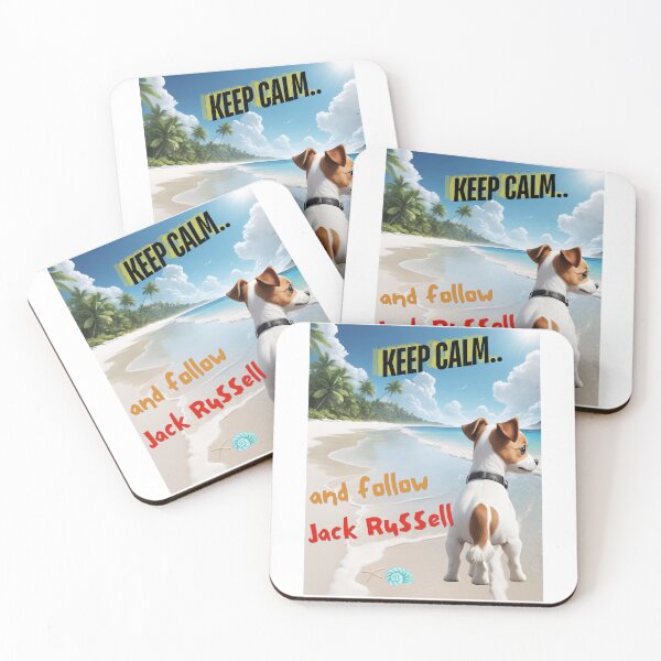 Item preview, Cute Jack Russell for You to Follow and Keep Calm designed and sold by FreeStyleTrend.