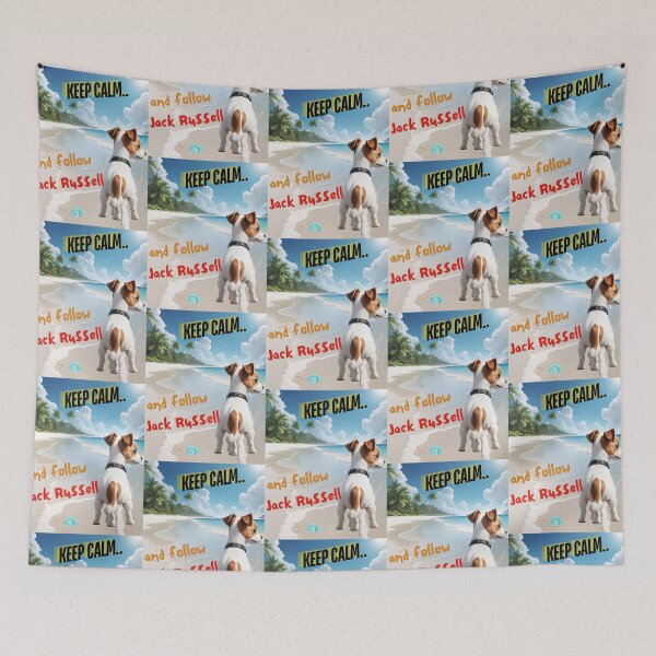 Item preview, Cute Jack Russell for You to Follow and Keep Calm designed and sold by FreeStyleTrend.