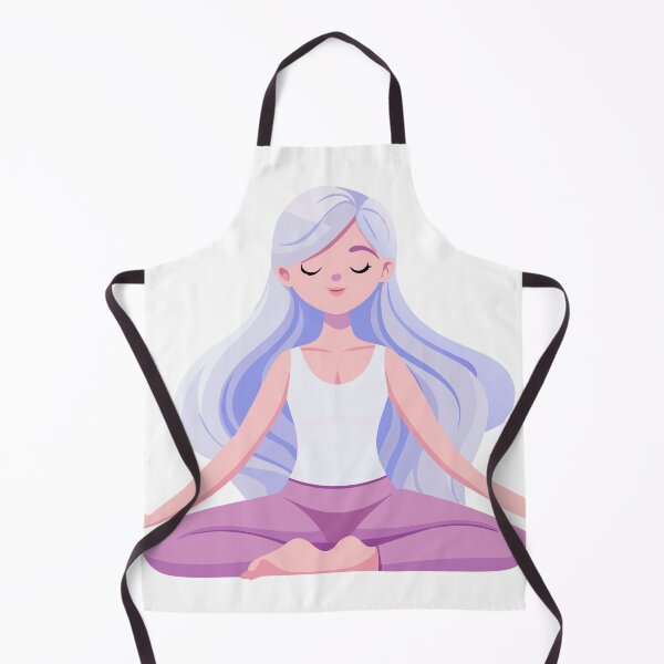 Item preview, Girl Meditating in Lotus Pose designed and sold by natalielaf.
