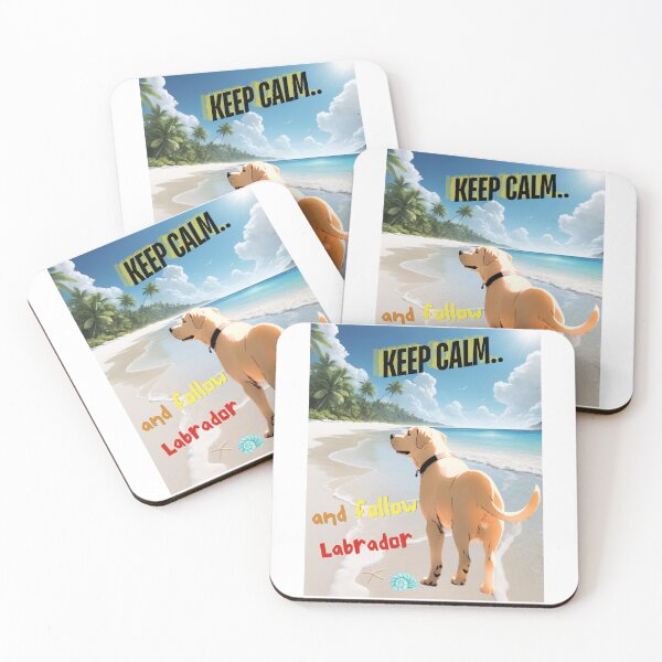 Item preview, Cute Labrador Retriever for You to Follow and Keep Calm designed and sold by FreeStyleTrend.