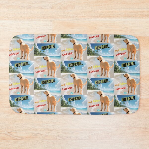 Item preview, Cute Labrador Retriever for You to Follow and Keep Calm designed and sold by FreeStyleTrend.