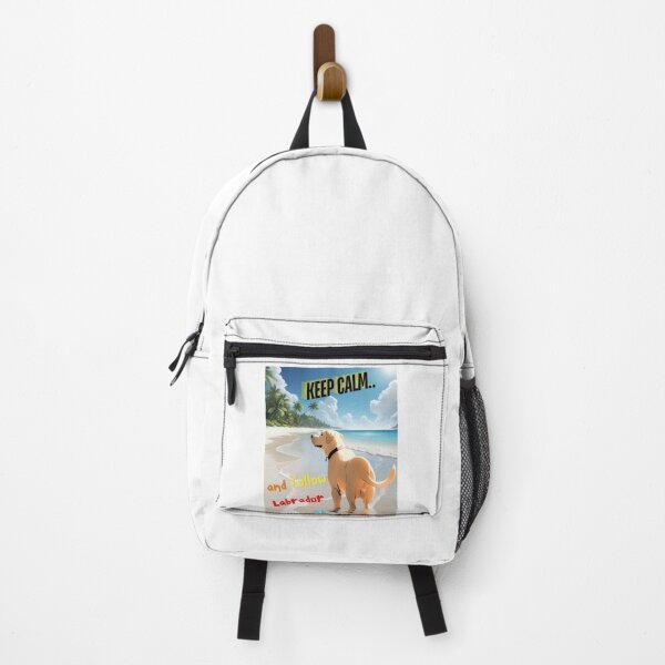 Item preview, Cute Labrador Retriever for You to Follow and Keep Calm designed and sold by FreeStyleTrend.