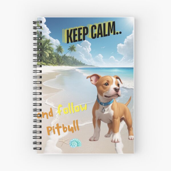 Item preview, Cute Pitbull for You to Follow and Keep Calm designed and sold by FreeStyleTrend.