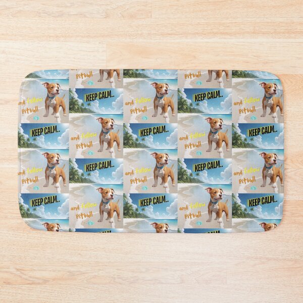 Item preview, Cute Pitbull for You to Follow and Keep Calm designed and sold by FreeStyleTrend.