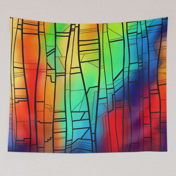 Item preview, Colorful church window glass designed and sold by Art-Istin-See.