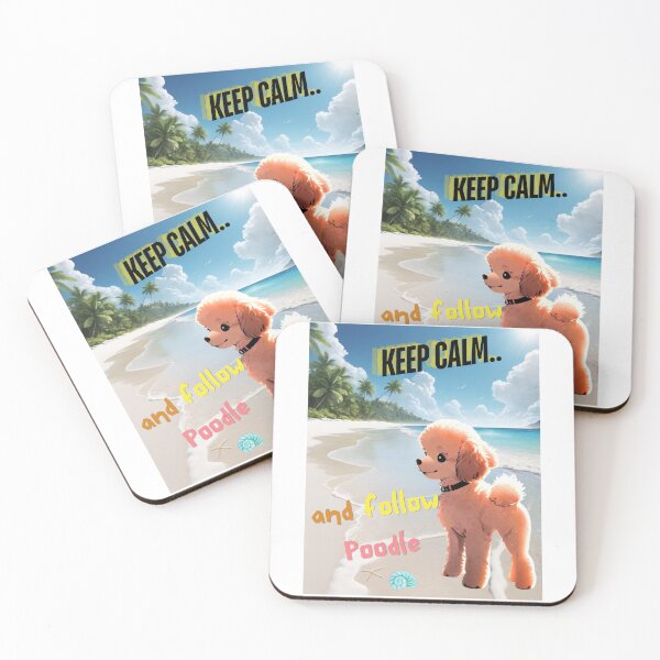 Item preview, Cute Poodle for You to Follow and Keep Calm designed and sold by FreeStyleTrend.
