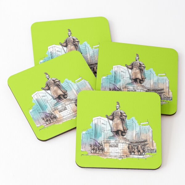 Item preview, Admiral Yi Sun-sin Statue in Gwanghwamun Square, Seoul , designed and sold by PaintMeWorld.