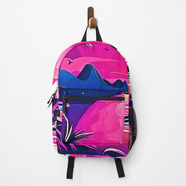 Item preview, Pink Moon Beachscape Art designed and sold by Health And Fitness Posts e-Store.