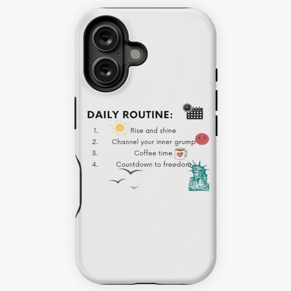 Item preview, My daily routine designed and sold by QuirkyQuipPixel.