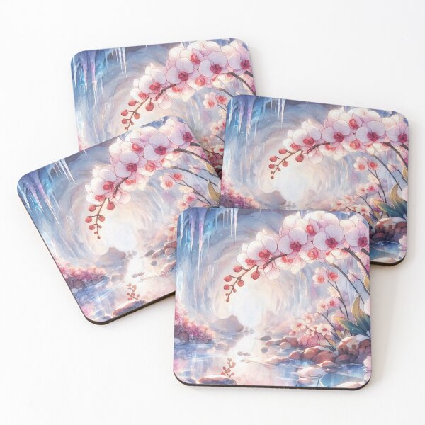 Item preview, Azure Ice Cave Orchids designed and sold by PatomanColor.
