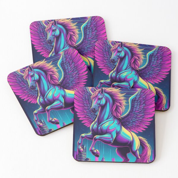 Item preview, Neon Cyberpunk Pegasus designed and sold by Mehgan-Ashcroft.