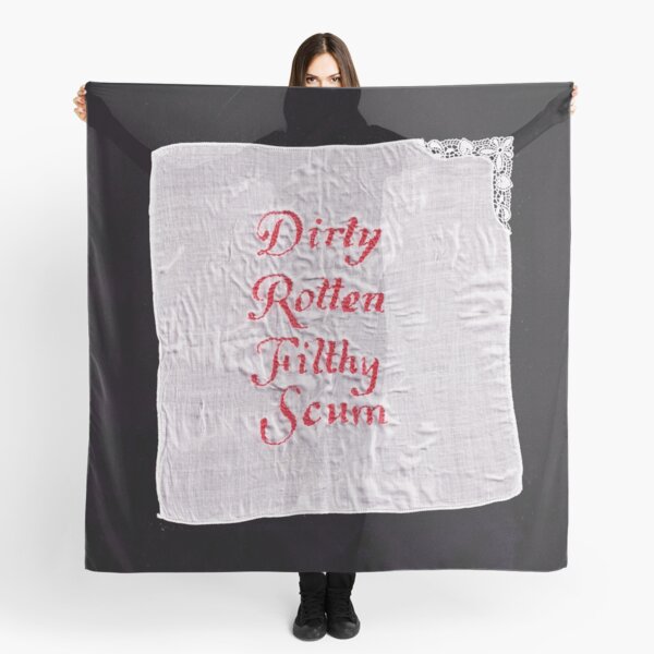 Item preview, Dirty Rotten Filthy Scum Embroidery designed and sold by beckylightbody.