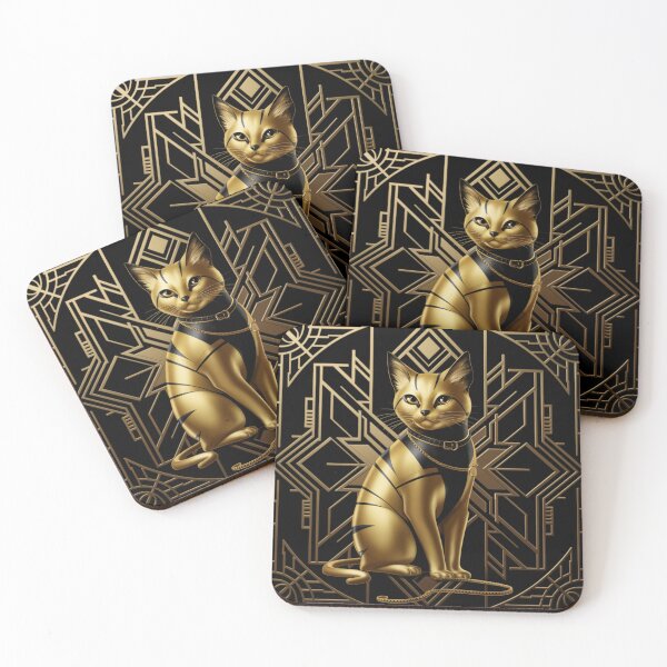 Item preview, golden cat designed and sold by FusiTink.