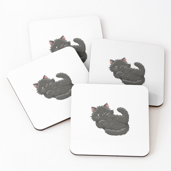 Item preview, Cute Black Fluffy Kitten  designed and sold by FunShop123.