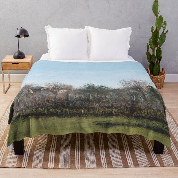 Item preview, Spring afternoon of an English village oil painting  designed and sold by ColorandColor.