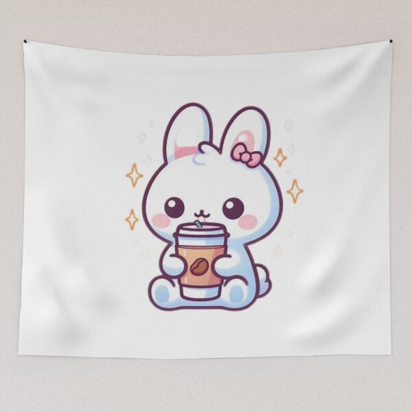 Item preview, bunny with coffee designed and sold by Eternalski.