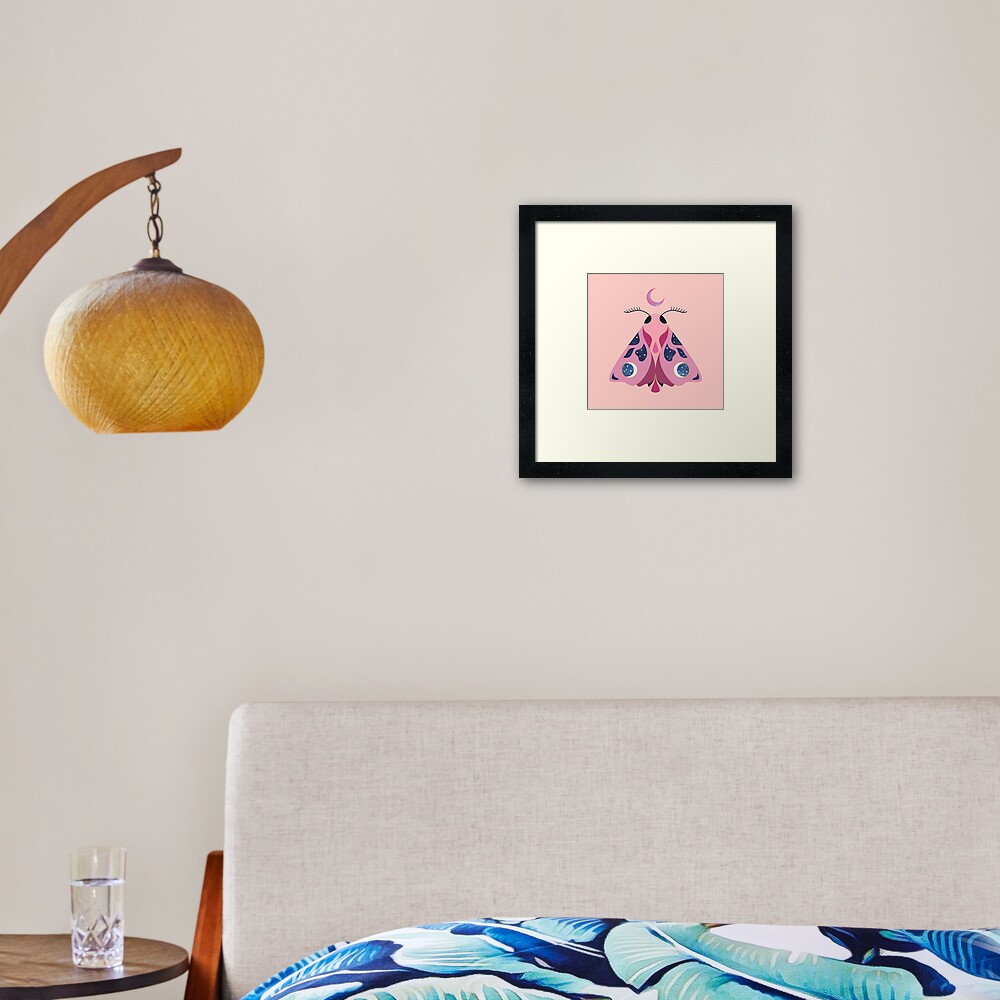 Luna Moth Framed Art Print