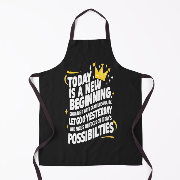 Item preview, Today is a new beginning. Embrace it with gratitude and joy Let go of yesterday and focus on focus today's possibilities daily mantra designed and sold by Modesigny.