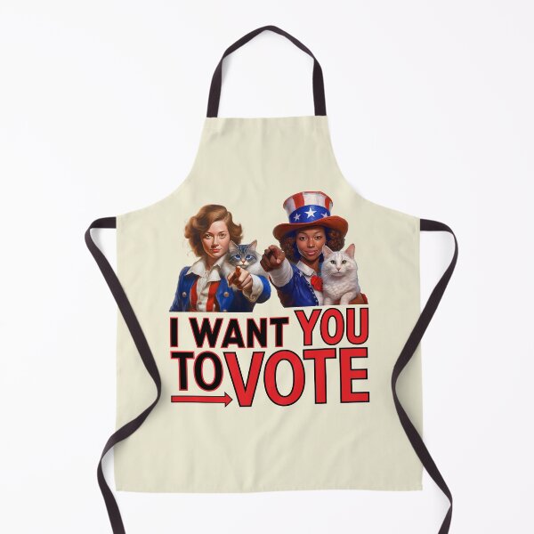 Item preview, I WANT YOU TO VOTE (Cat Ladies) designed and sold by Peregrinus Creative.
