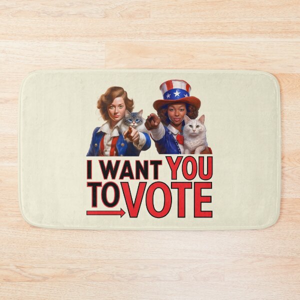 Item preview, I WANT YOU TO VOTE (Cat Ladies) designed and sold by Peregrinus Creative.