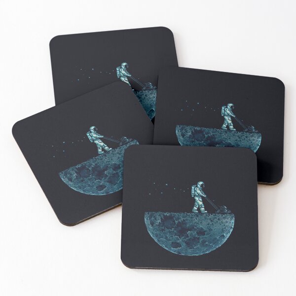 Item preview, Astronaut mowing the moon designed and sold by BrizzyArt.