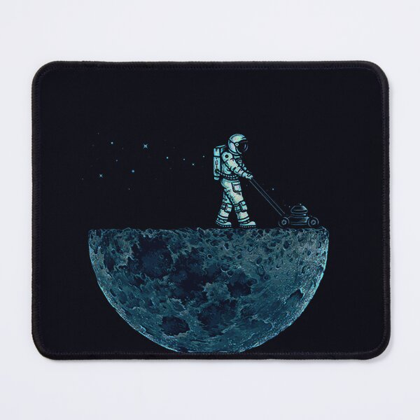 Item preview, Astronaut mowing the moon designed and sold by BrizzyArt.