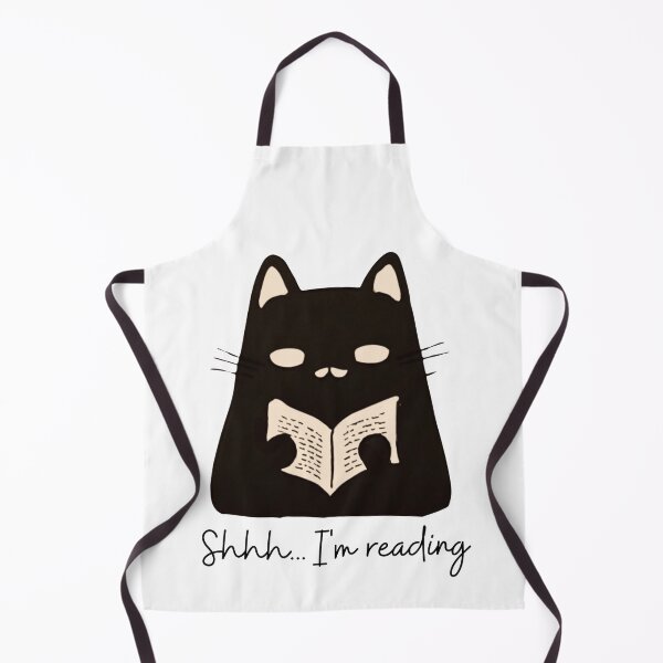Item preview, Grumpy black cat. Shhh I'm reading designed and sold by Invisible-Cult.