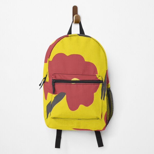 Item preview, Red flower yellow simple drawing  designed and sold by Doodlehomeshop.