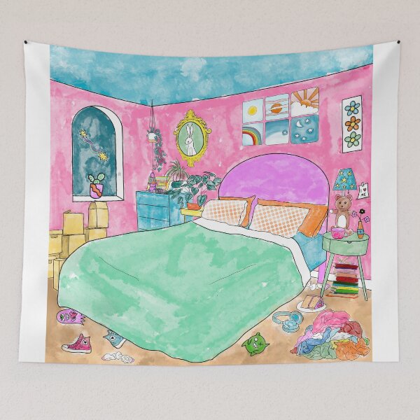 Item preview, Messy Bedroom designed and sold by StrawberryUnicornCo.
