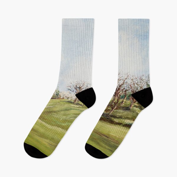 Item preview, Spring afternoon of an English park oil painting  designed and sold by ColorandColor.