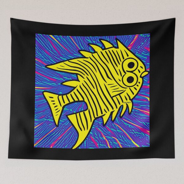 Item preview, Yellow Butter Fish in Pop Art Style by dePace' designed and sold by mrpropcake.