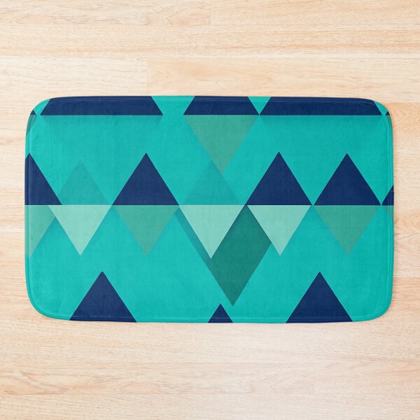 Item preview, Blue and Green Triangles Pattern designed and sold by Pixevol.